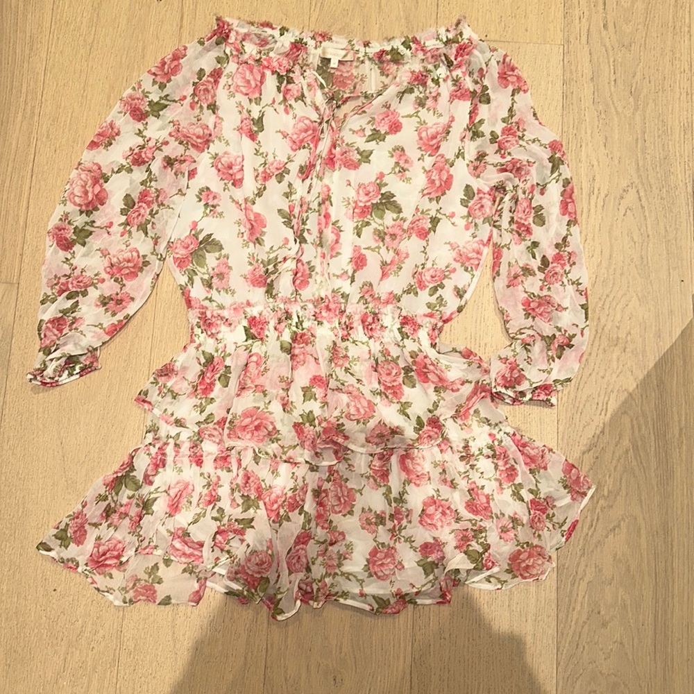 Loveshack fancy floral long sleeve dress Sz M